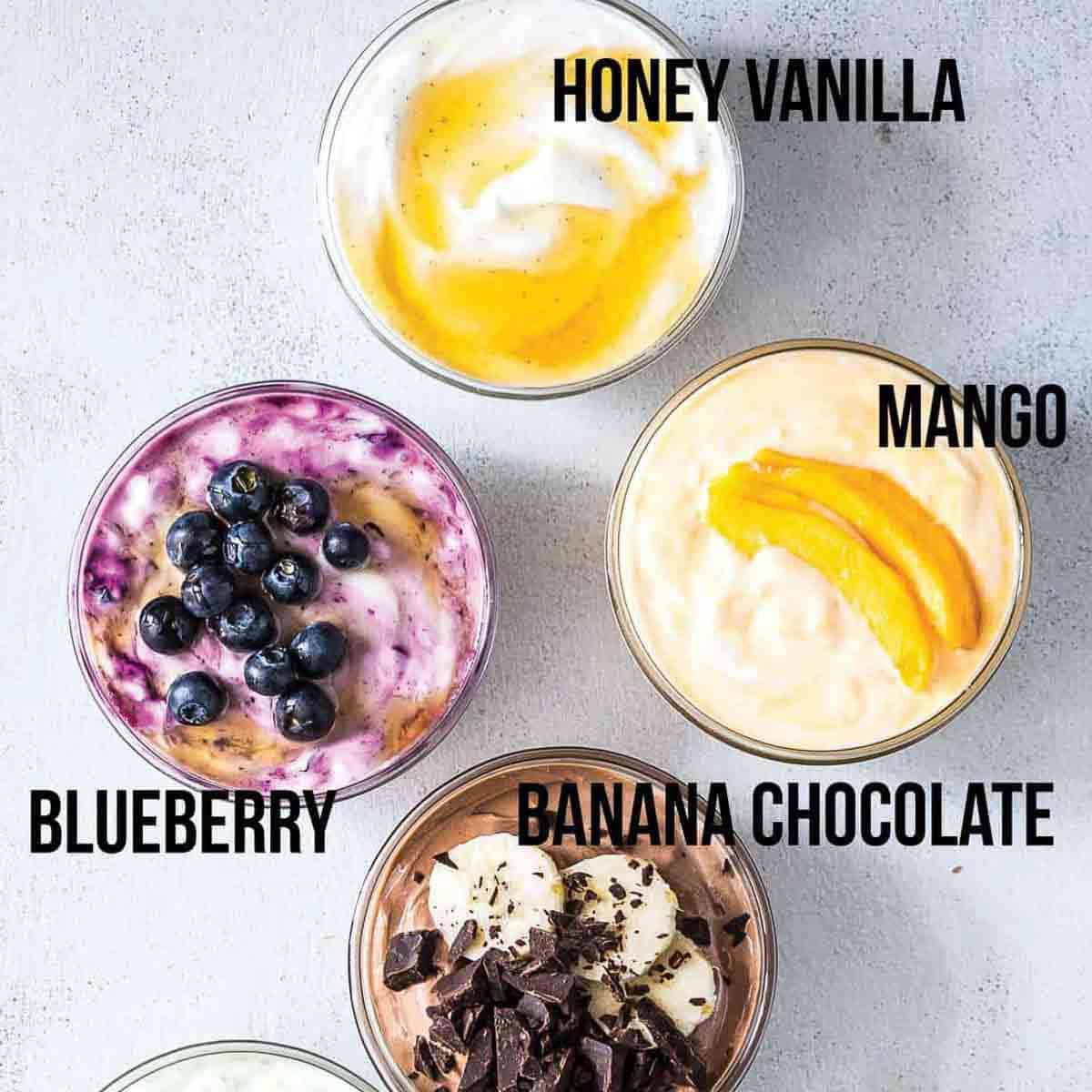 6 Homemade Greek Yogurt Flavor Ideas (Clean Eating, Gluten Free and DIY)
