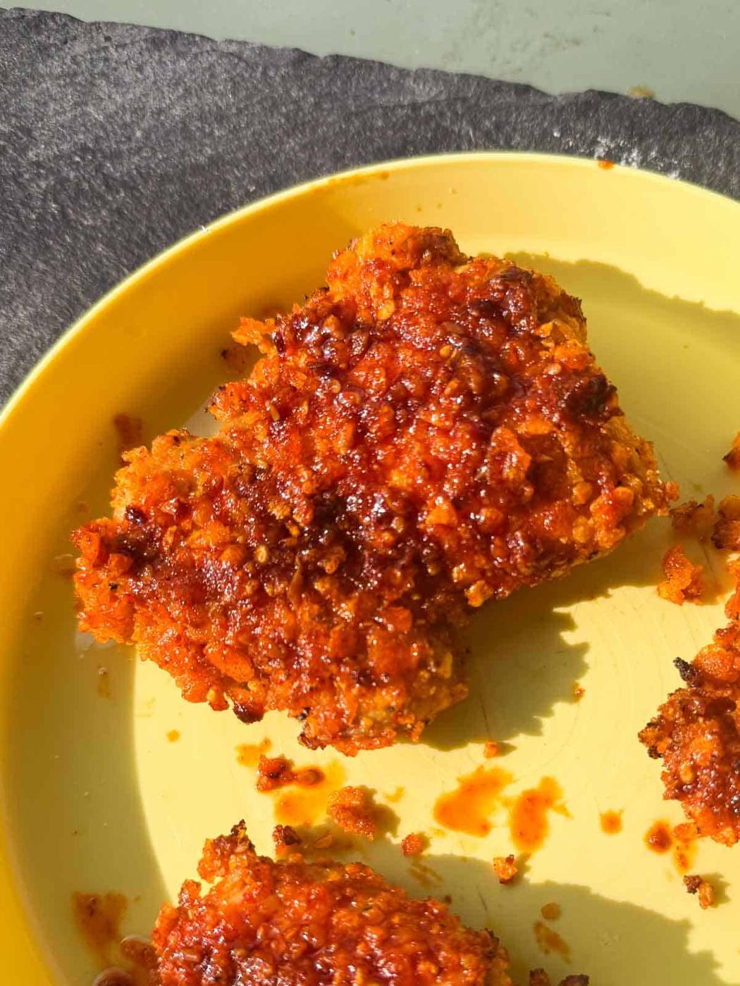 nashville fried chicken served in a plate