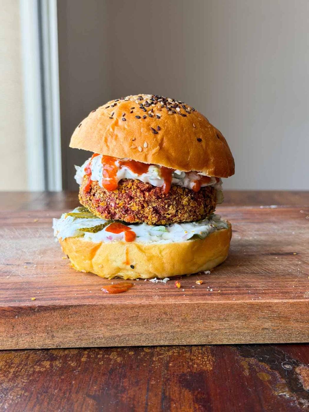 Air Fryer Rajma Paneer Burger