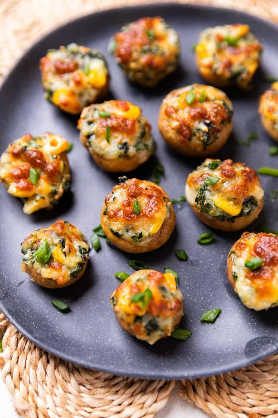 Air Fryer Stuffed Mushrooms
