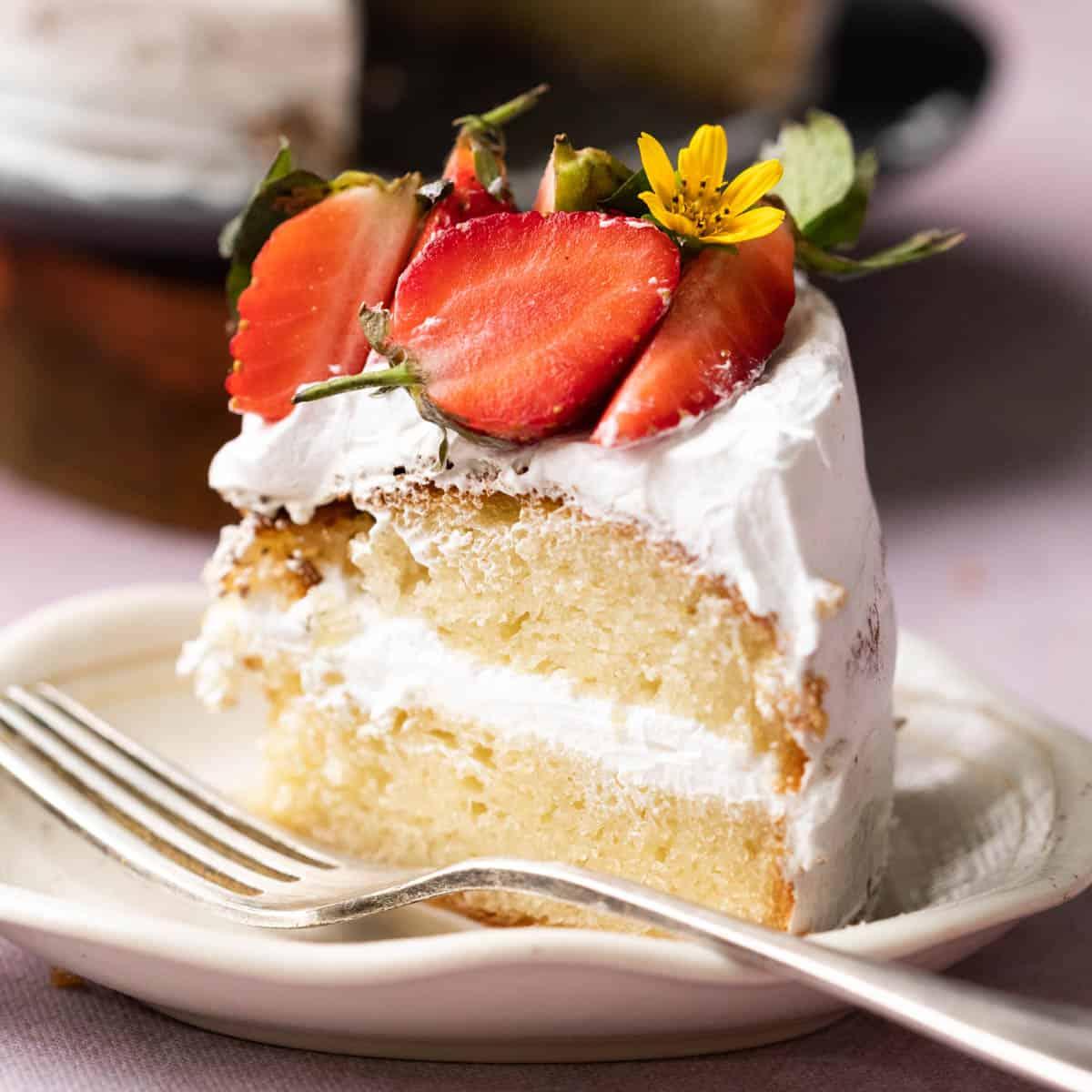 Air Fryer Sponge Cake | Eggless Vanilla Cake