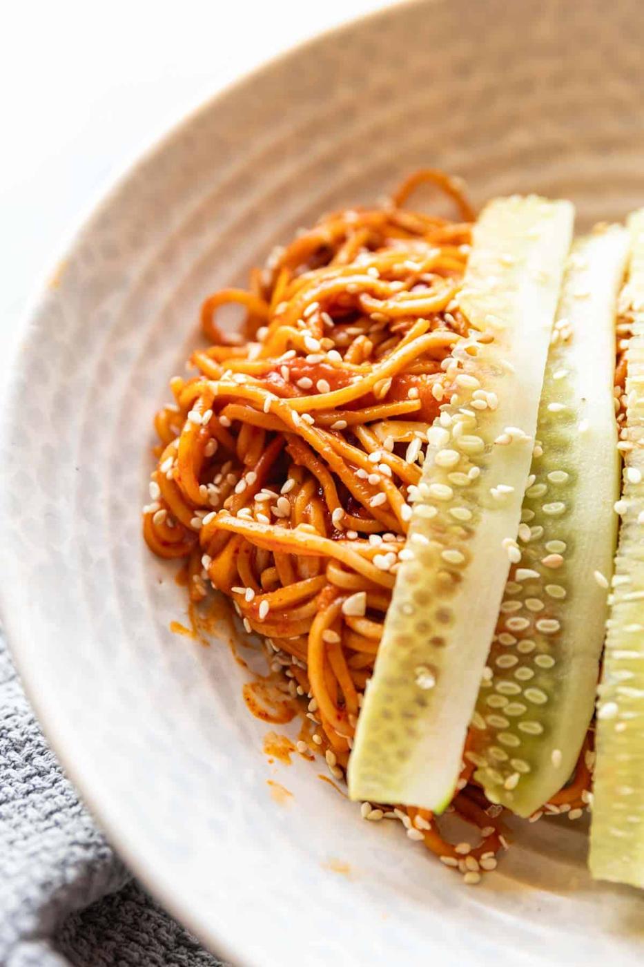 Bibim Guksu (Spicy Korean Noodles Salad)