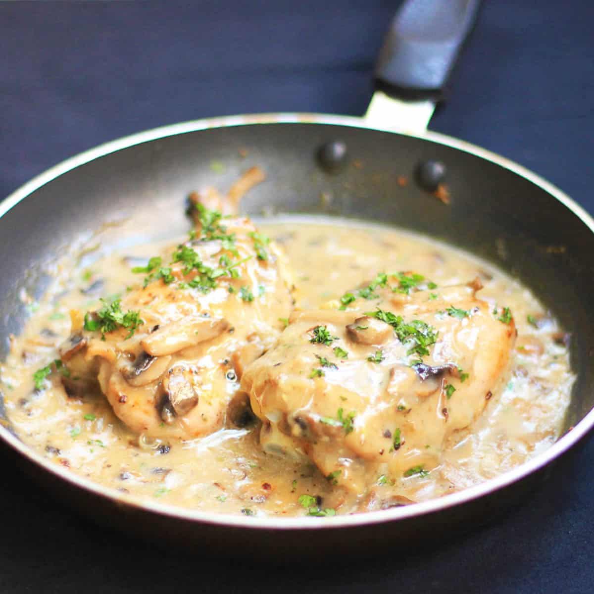 Chicken in Mushroom Sauce