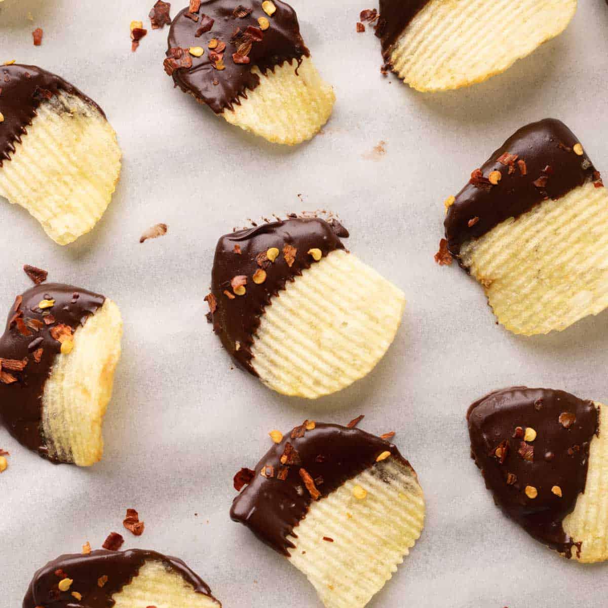 Chocolate covered Potato Chips