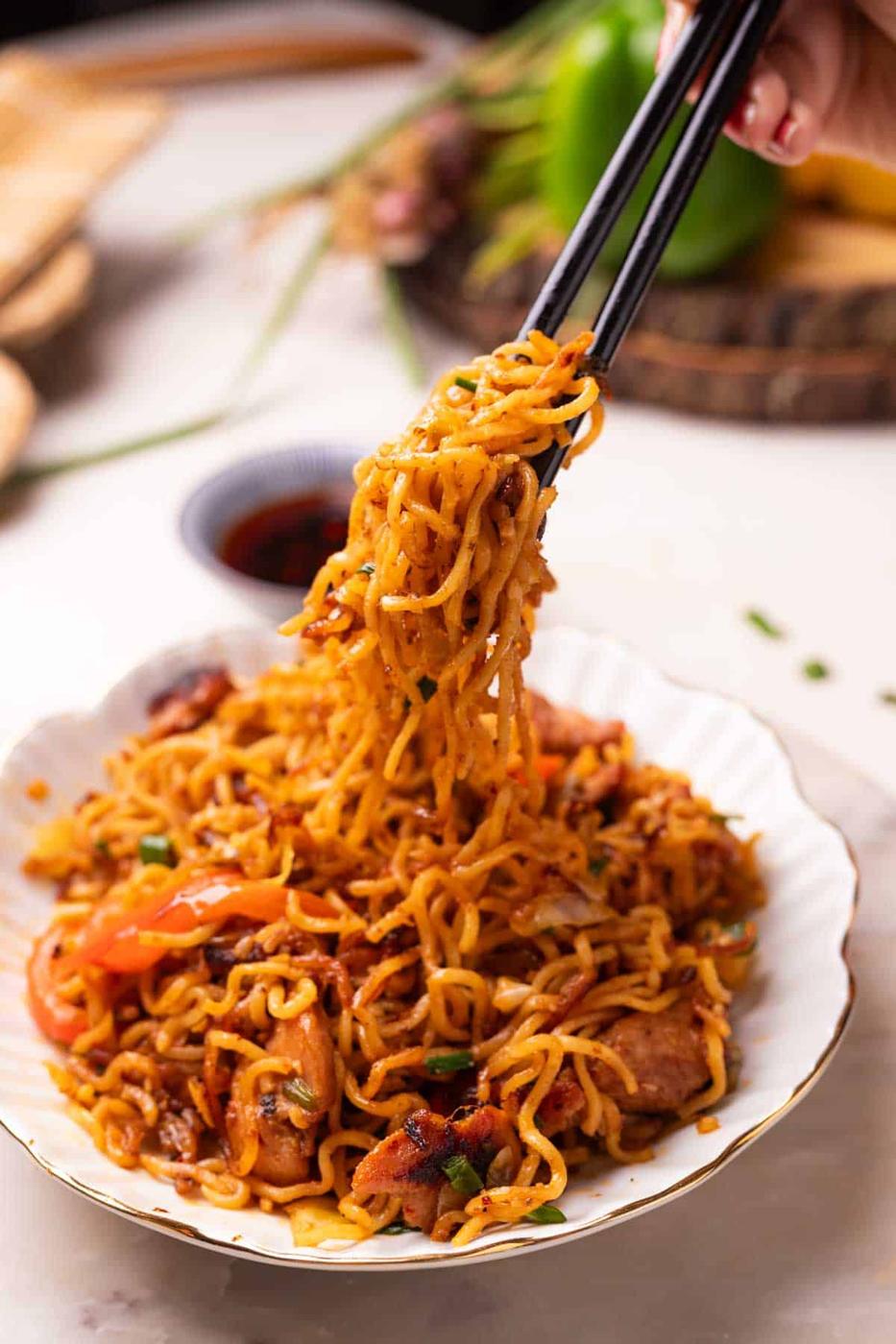 Chilli Chicken Noodles | Chilli Oil Chicken Noodles