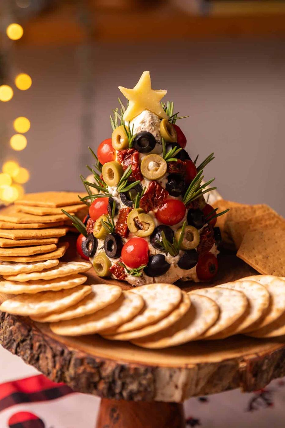 Cheese Ball Christmas Tree | Christmas Cream Cheese Tree