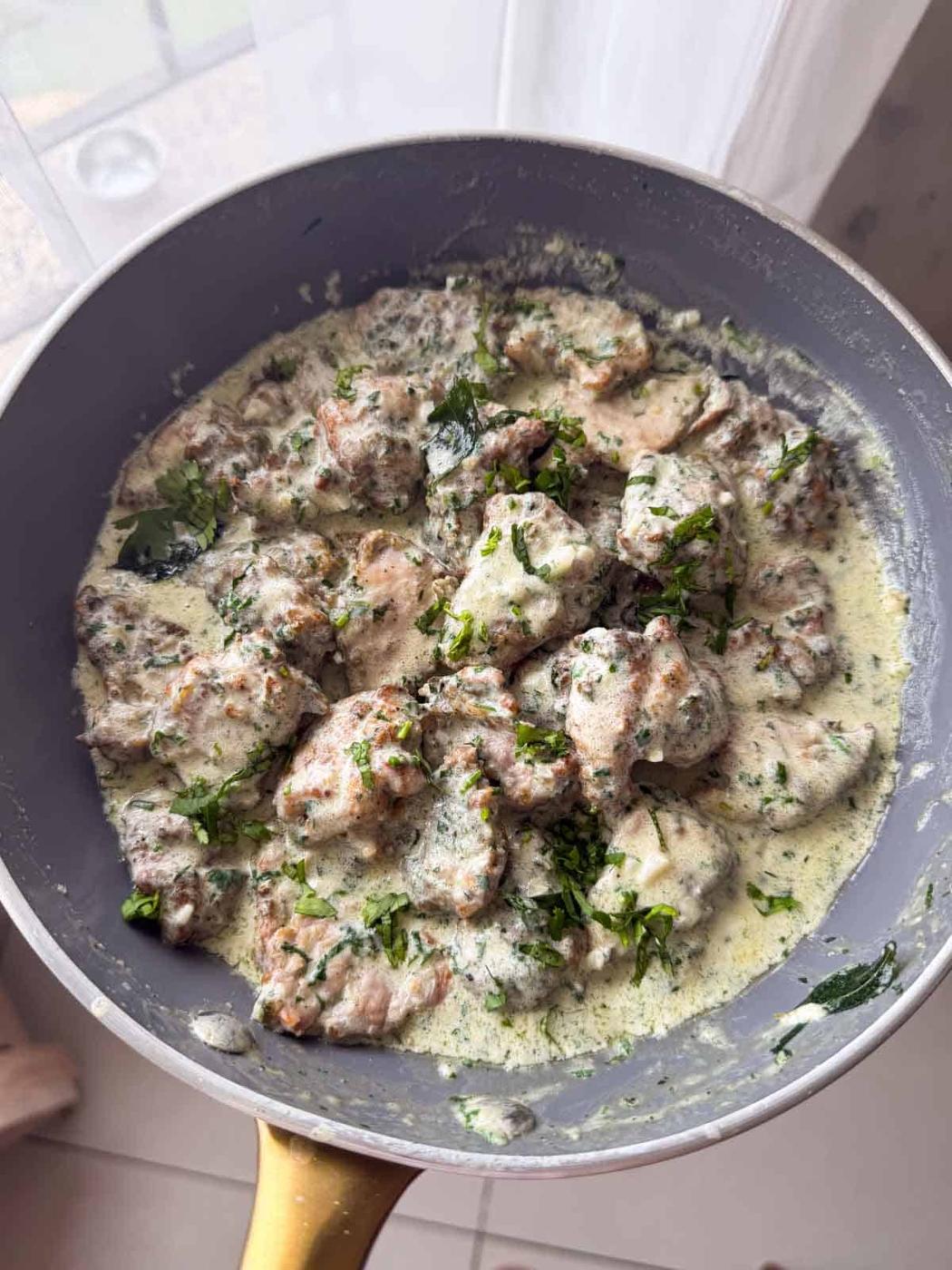 Air Fryer Creamy Coriander Chicken