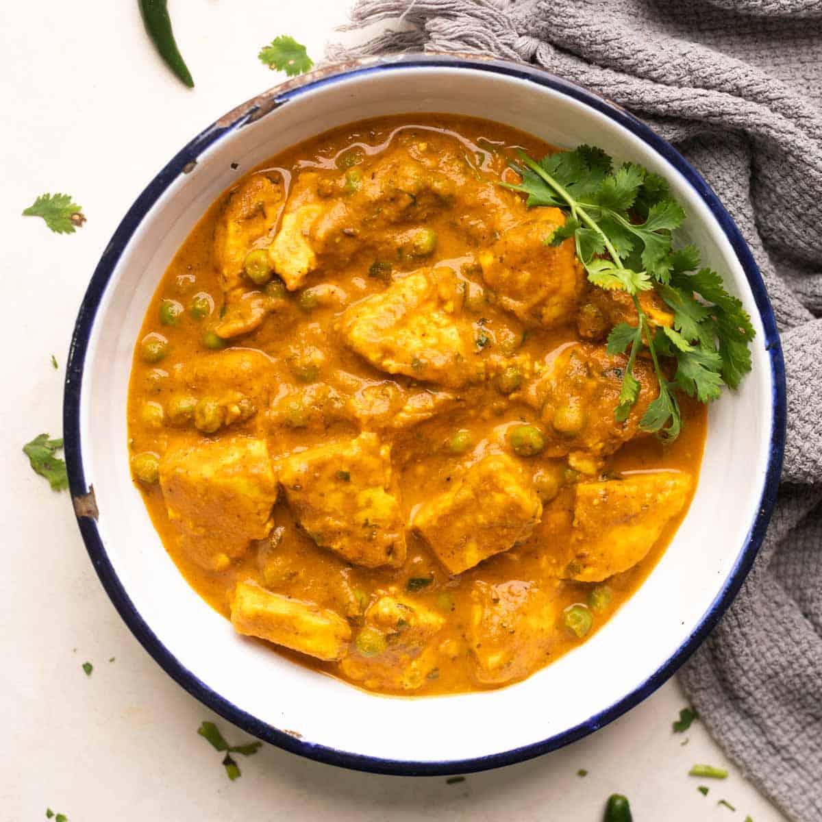 Creamy Matar Paneer Curry