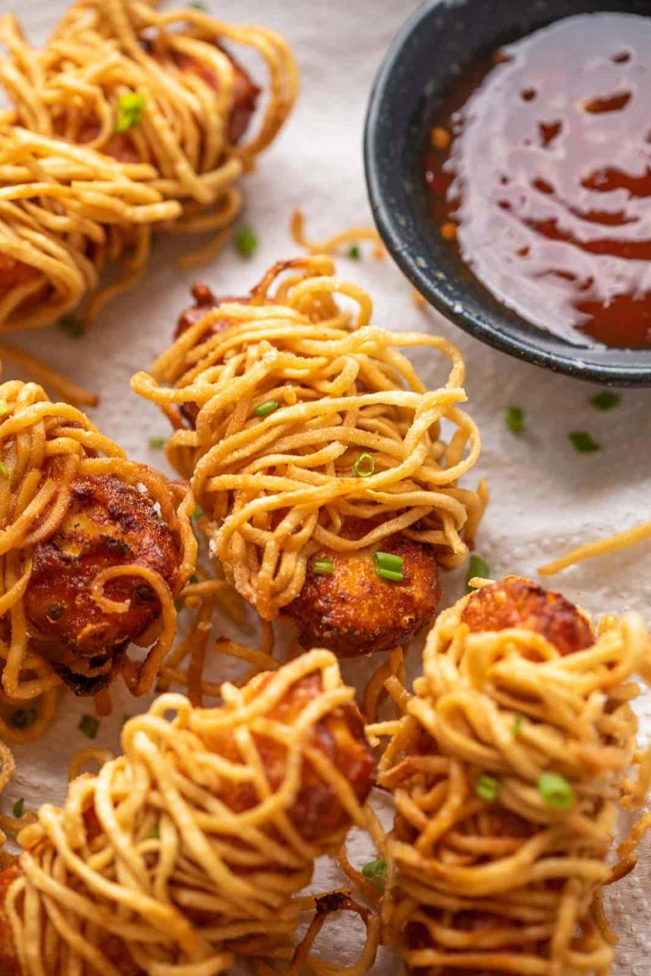 Crispy Thread Paneer | Threaded Paneer