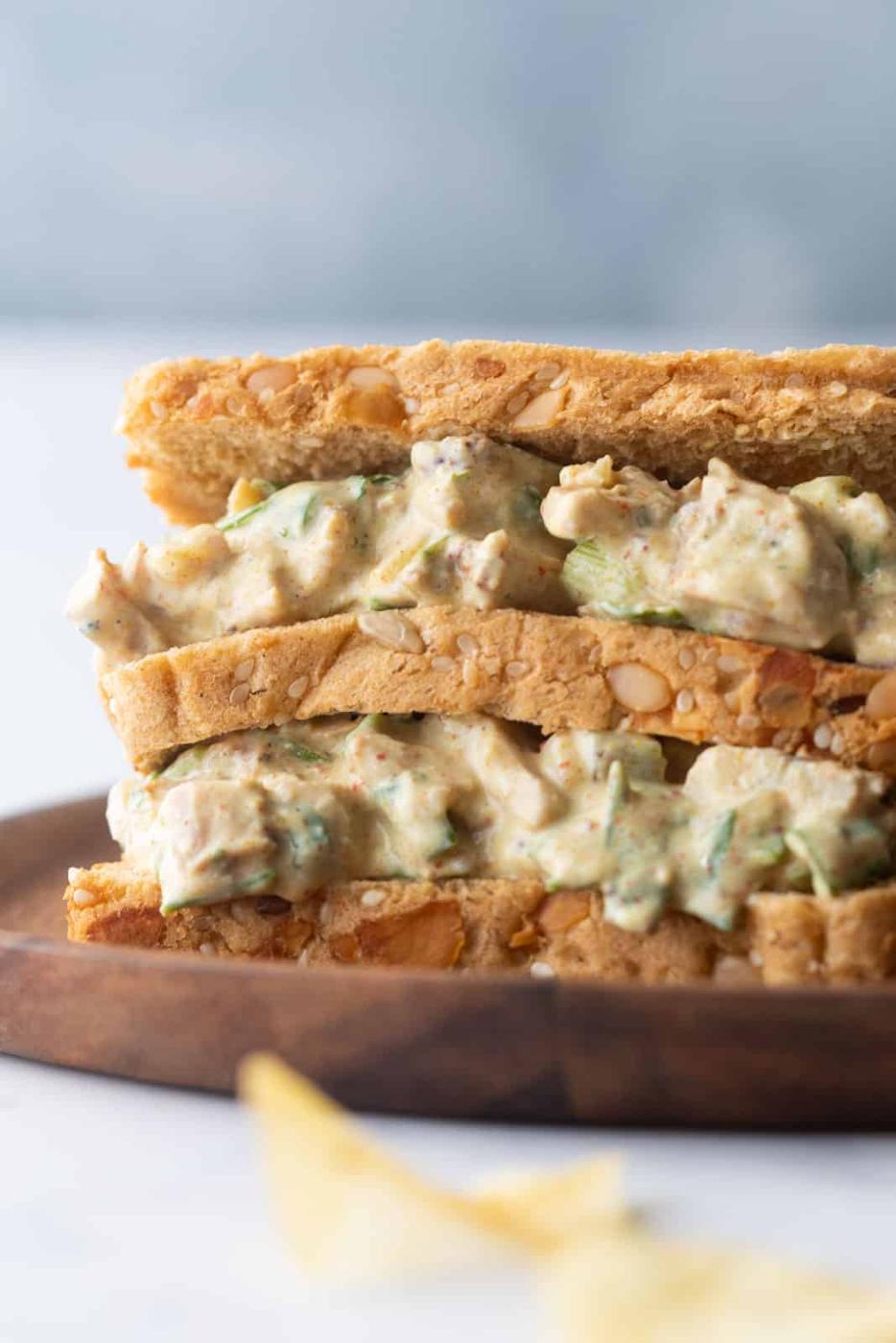 Curry Chicken Salad Sandwich – Easy & Healthy!