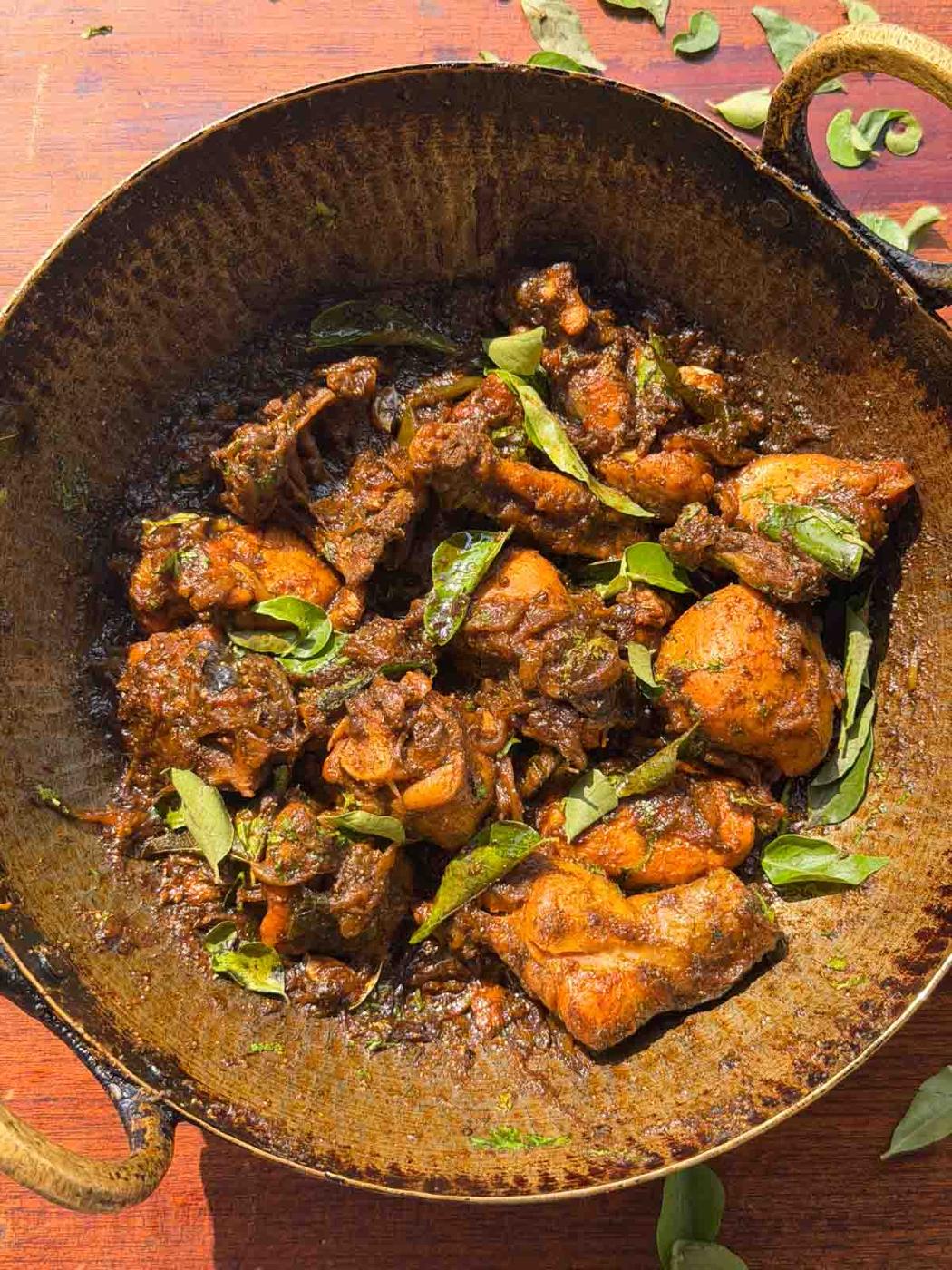 Easy Curry Leaf Chicken (with homemade curry leaf powder)