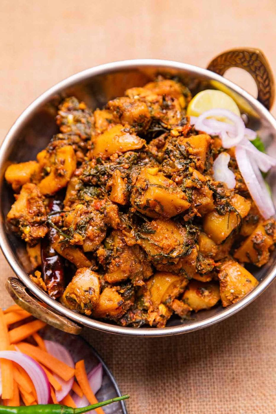 Dhaba Style Aloo Palak