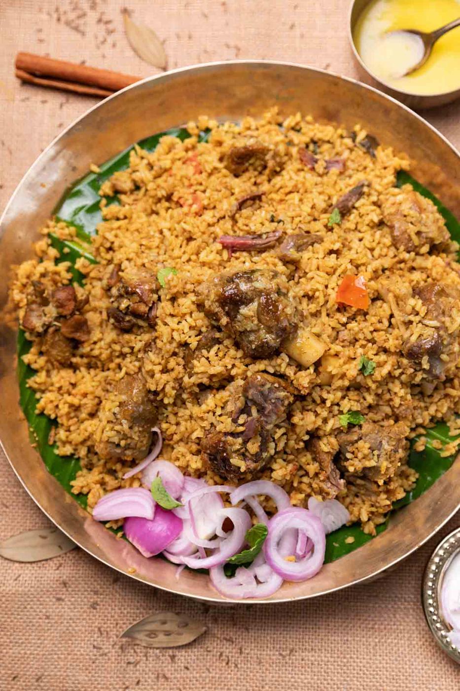Dindigul Style Mutton Biryani