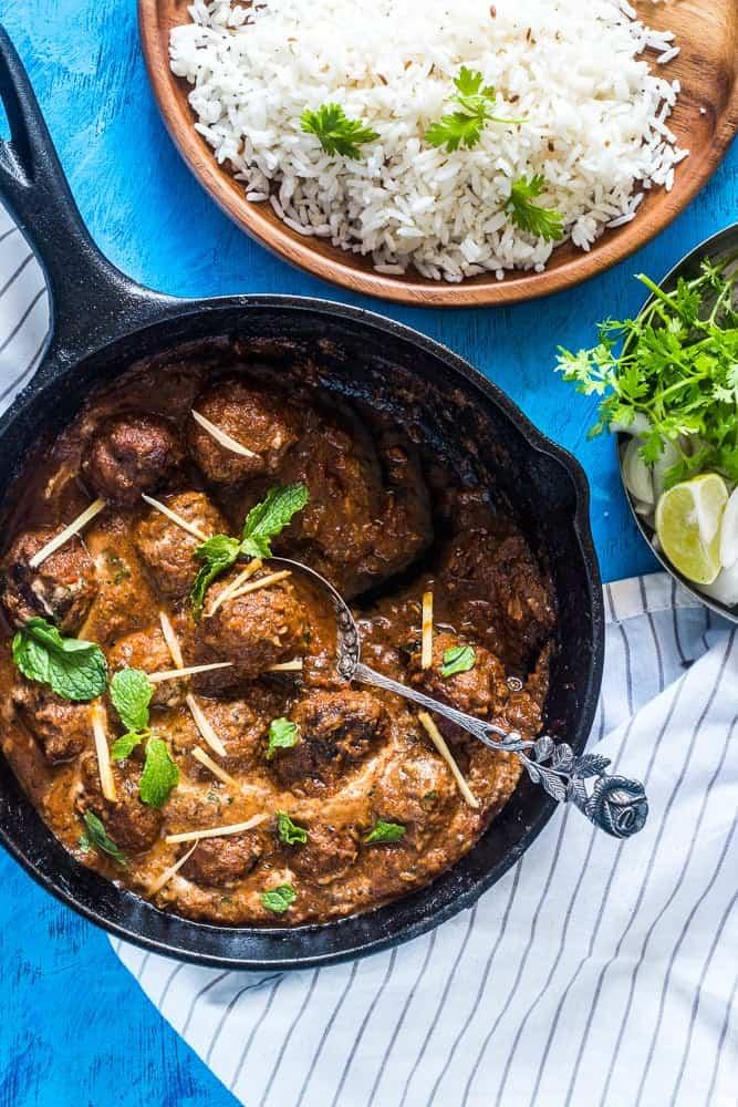 Easy One Pot Mutton (Lamb) Kofta Curry