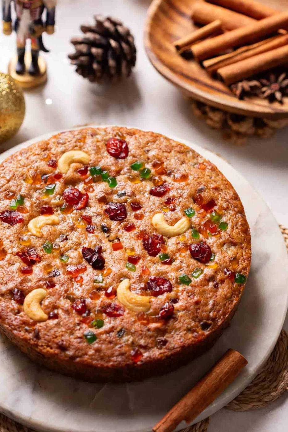 Eggless Plum Cake