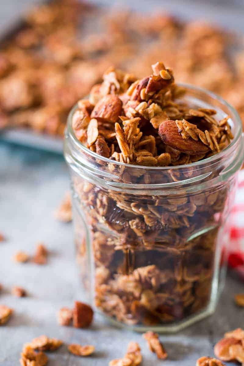 Fresh Apple Pie Granola (Vegan and Gluten Free)