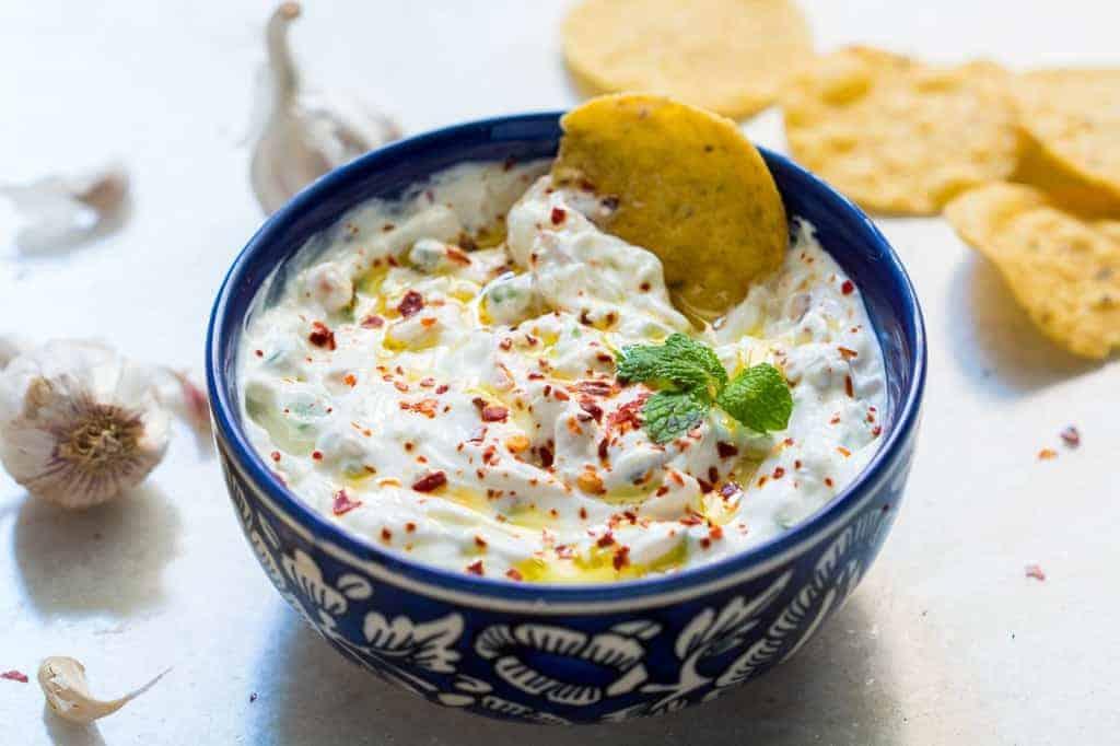 Garlicky Yogurt Party Dip