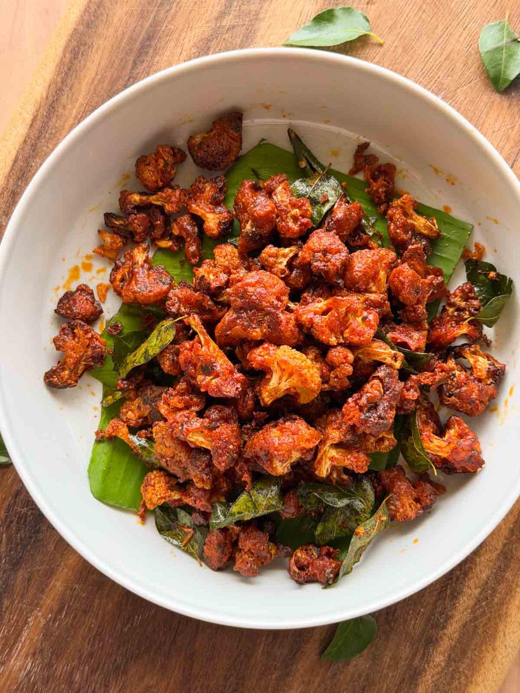 Air Fryer Gobi 65 (Spicy Crispy Cauliflower)