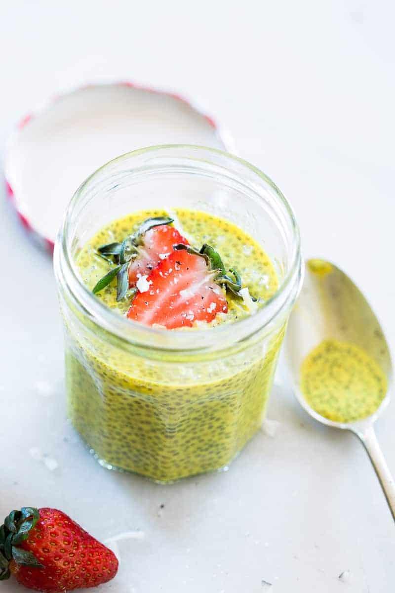 Golden Turmeric Milk Chia Seed Pudding