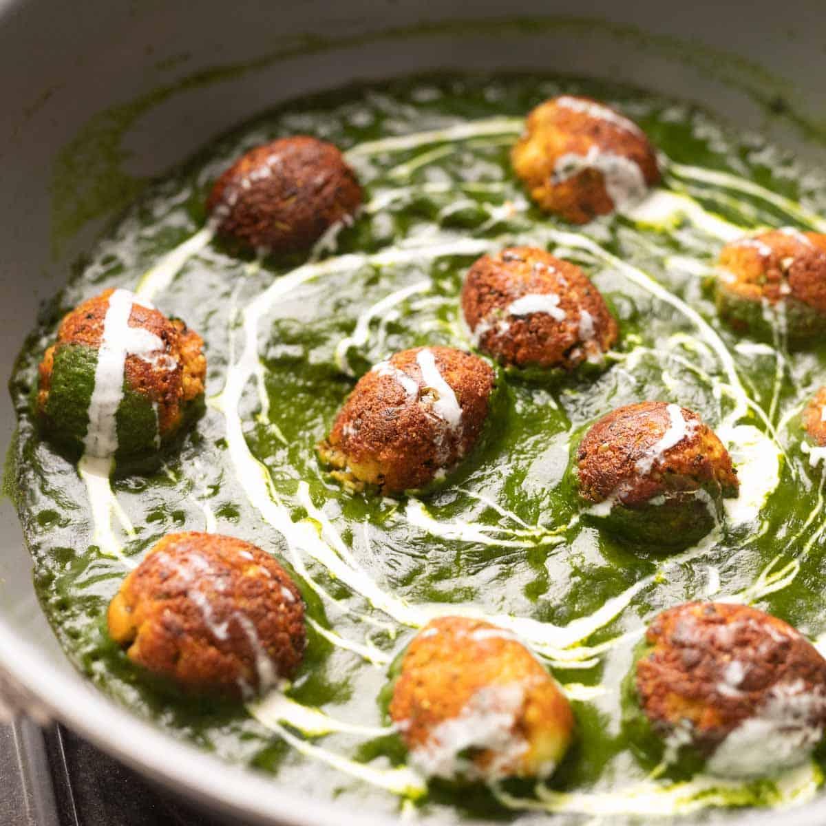 Healthy Palak Paneer Kofta Curry