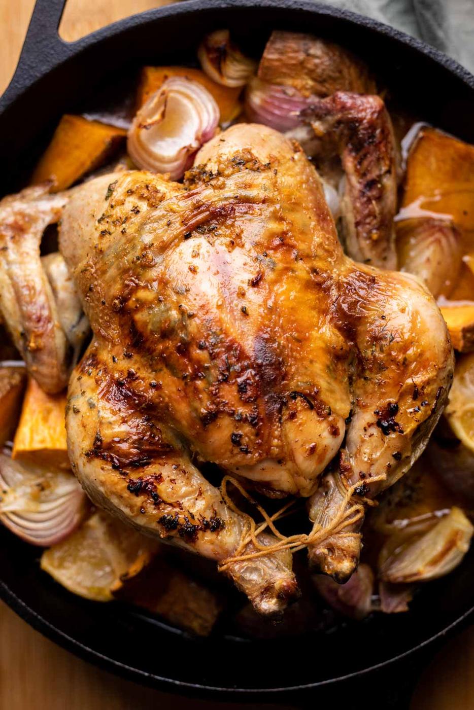 Herb Garlic Roast Chicken