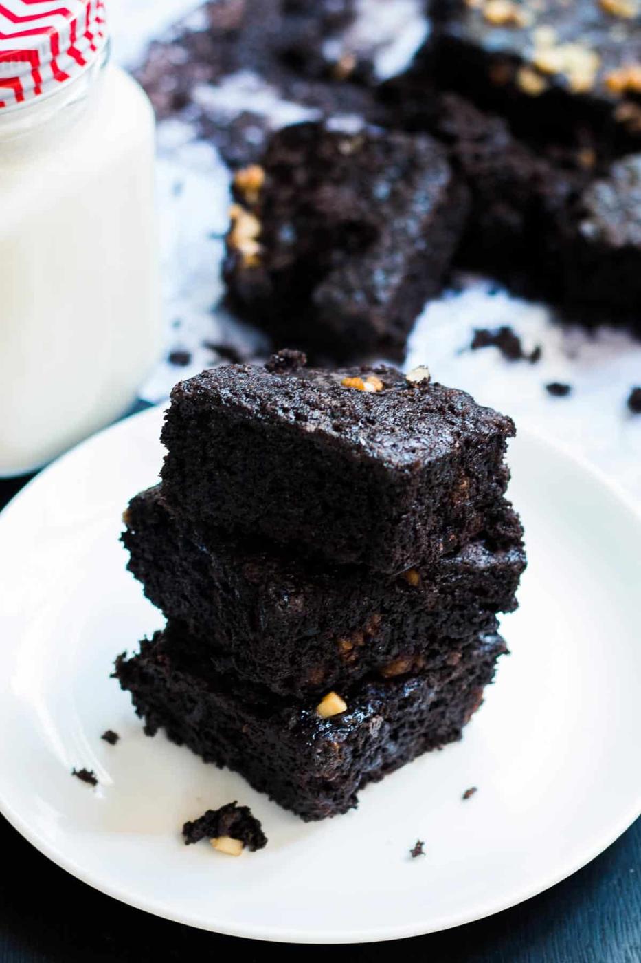Eggless brownies for the vegetarian brownie lovers!