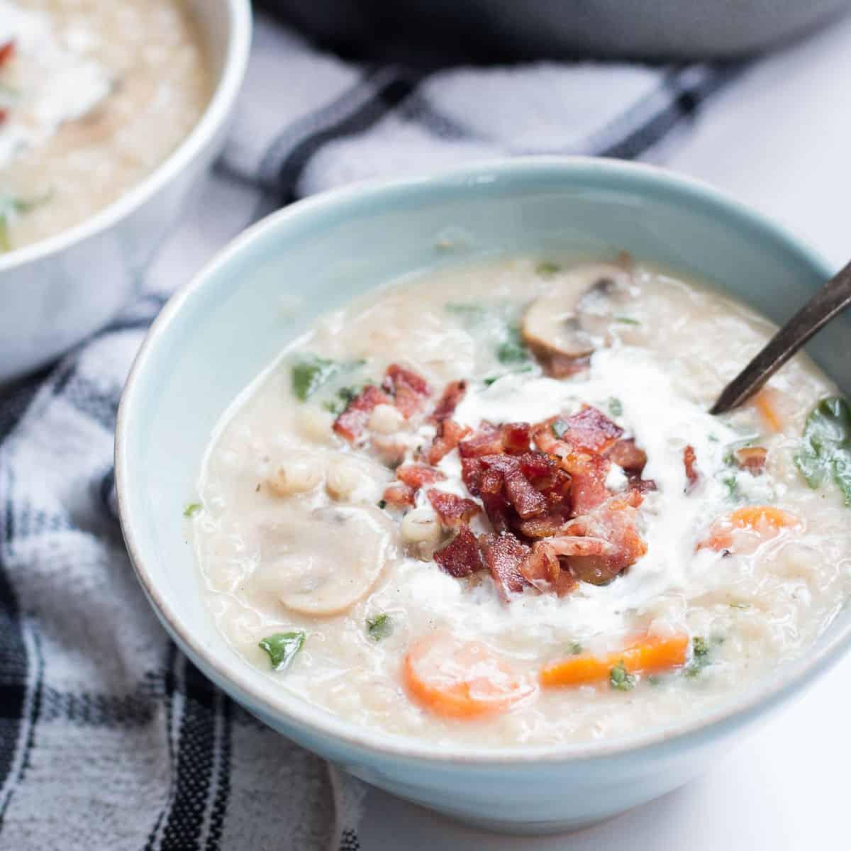 Homestyle Barley Chicken Fall Soup