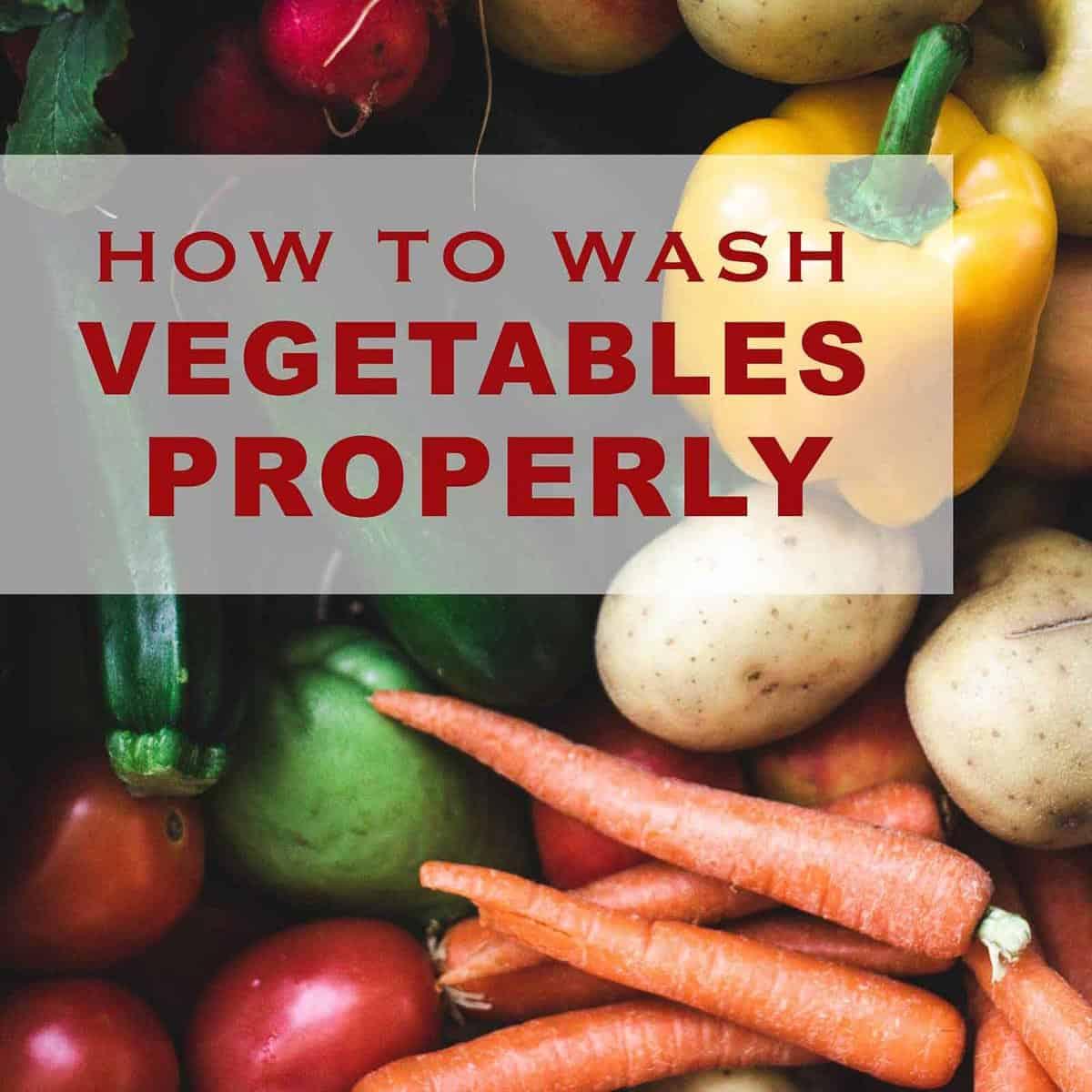 How to wash vegetables properly – a quick guide!