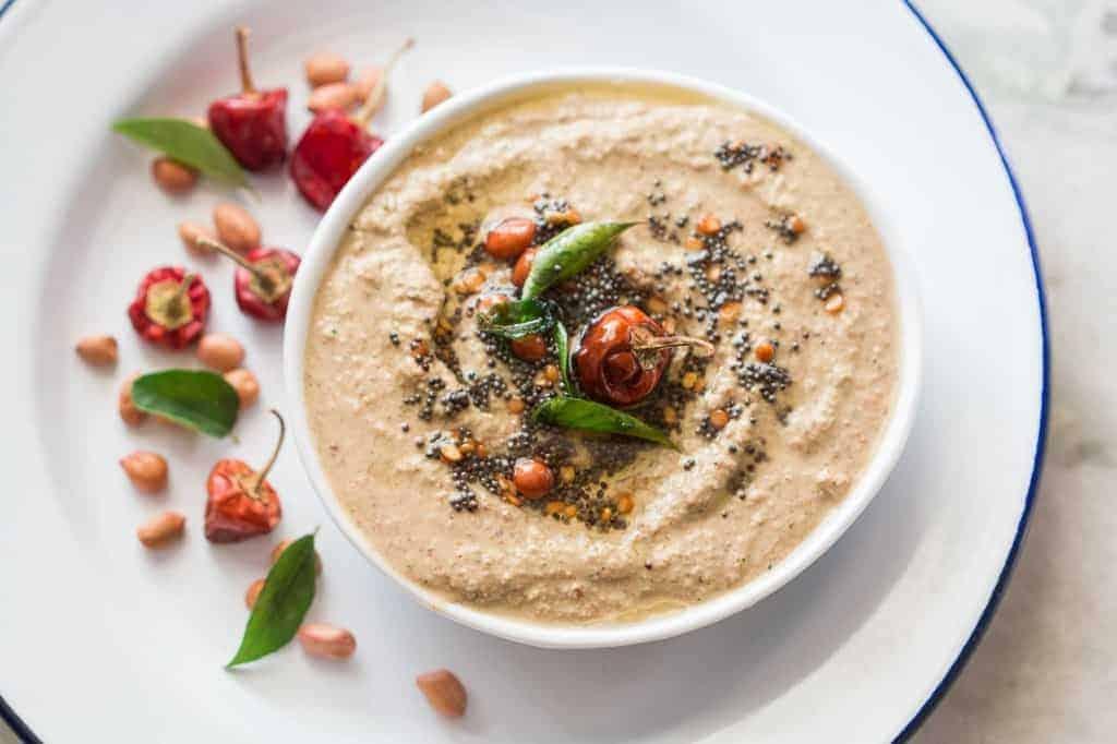 Indian Style No Coconut Peanut Chutney