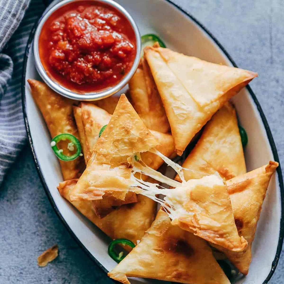 Jalapeno Three Cheese Samosa