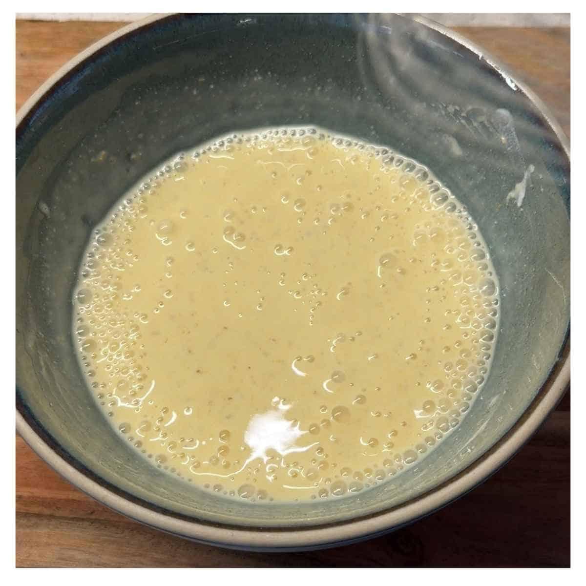 add water to the curd mixture for kadhi pakora
