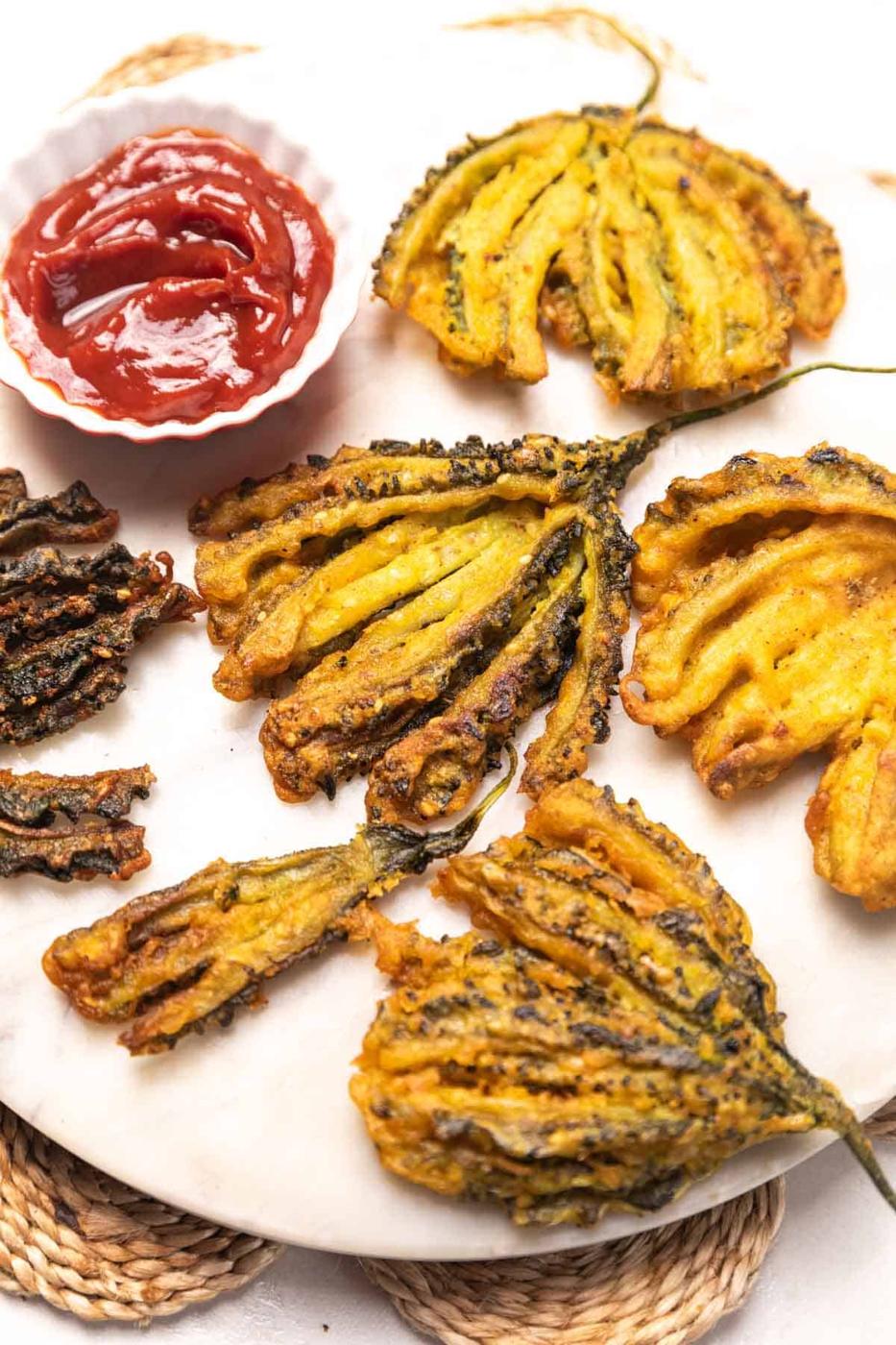 Karela Pakoda | Bitter Gourd Fritters