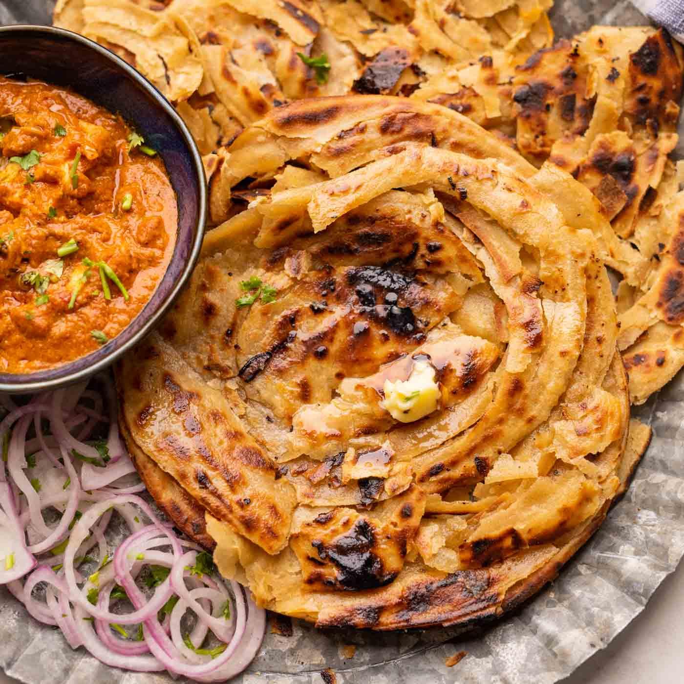 Lachha Paratha | Flaky Layered Flatbread