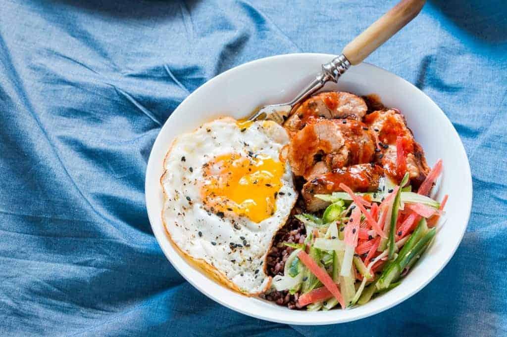 Lazy Girl’s Schezwan Chicken Bowl