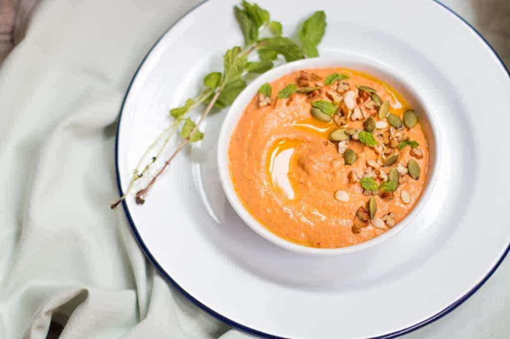 Lebanese Pecan Red Pepper Dip | Muhammara