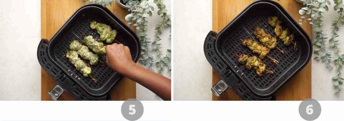 Step by step picture collage showing how to make Malai Broccoli