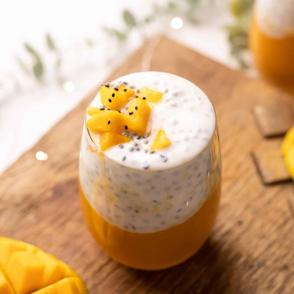 Mango Chia Seed Breakfast Drink