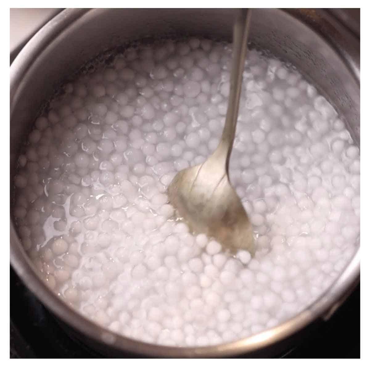 how to make mango sago step 3