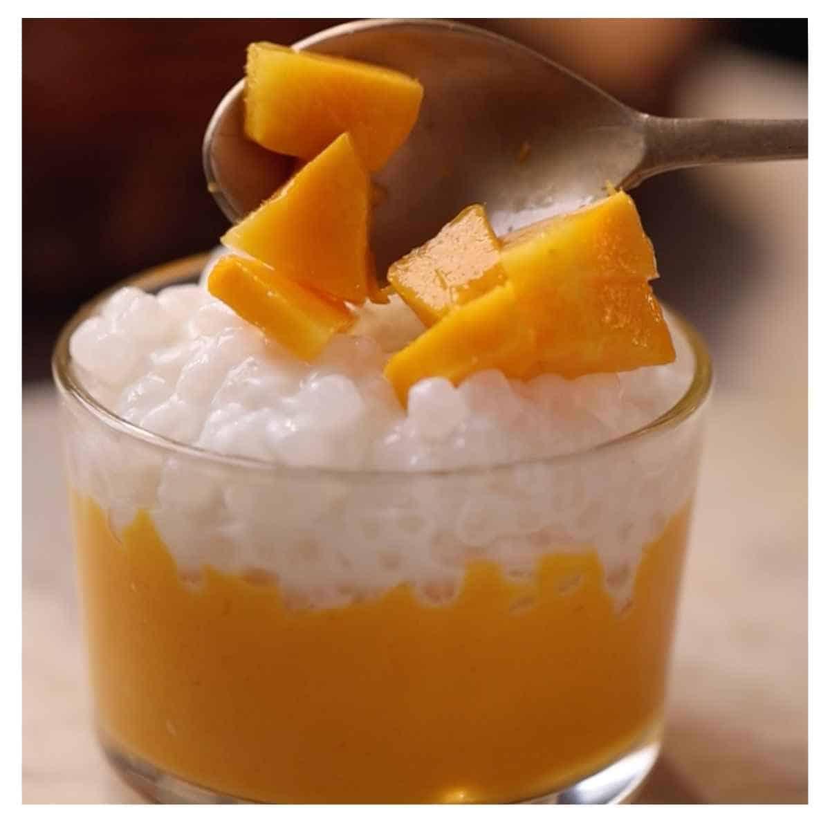 how to make mango sago step 6
