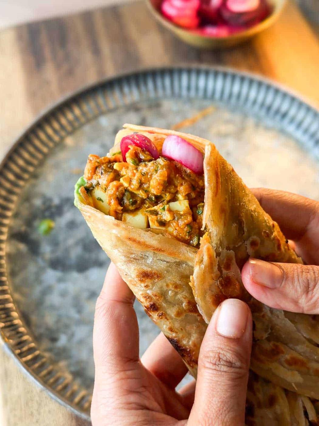 Masala Egg Roll Ready in 20 Minutes