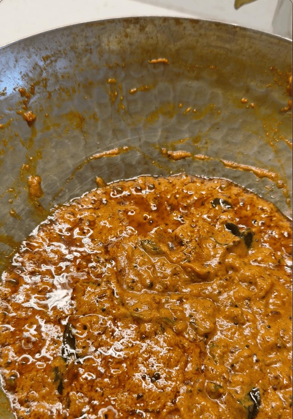 step 3 of making mushroom masala