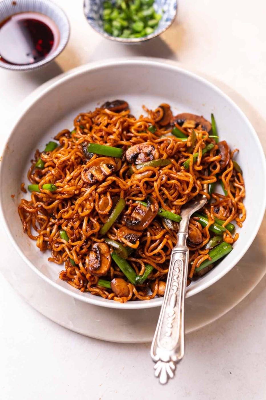 Mushroom Ramen Noodles