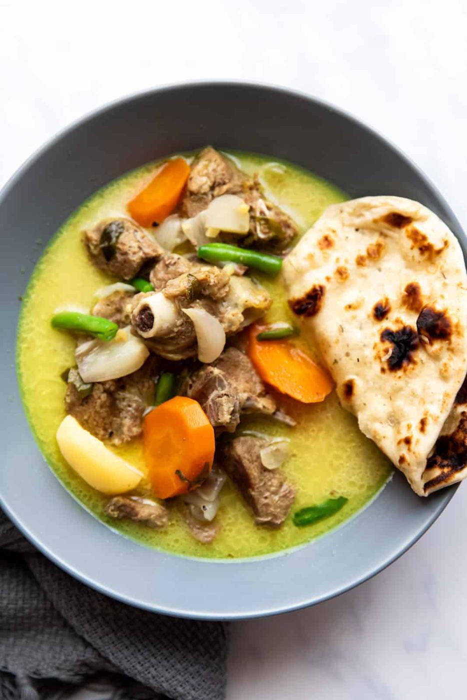 Kerala Mutton Stew (Ishtu) with Coconut