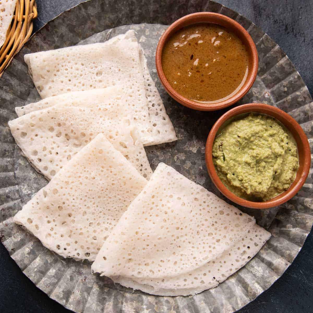 Neer Dosa | Lacy Rice Crepes