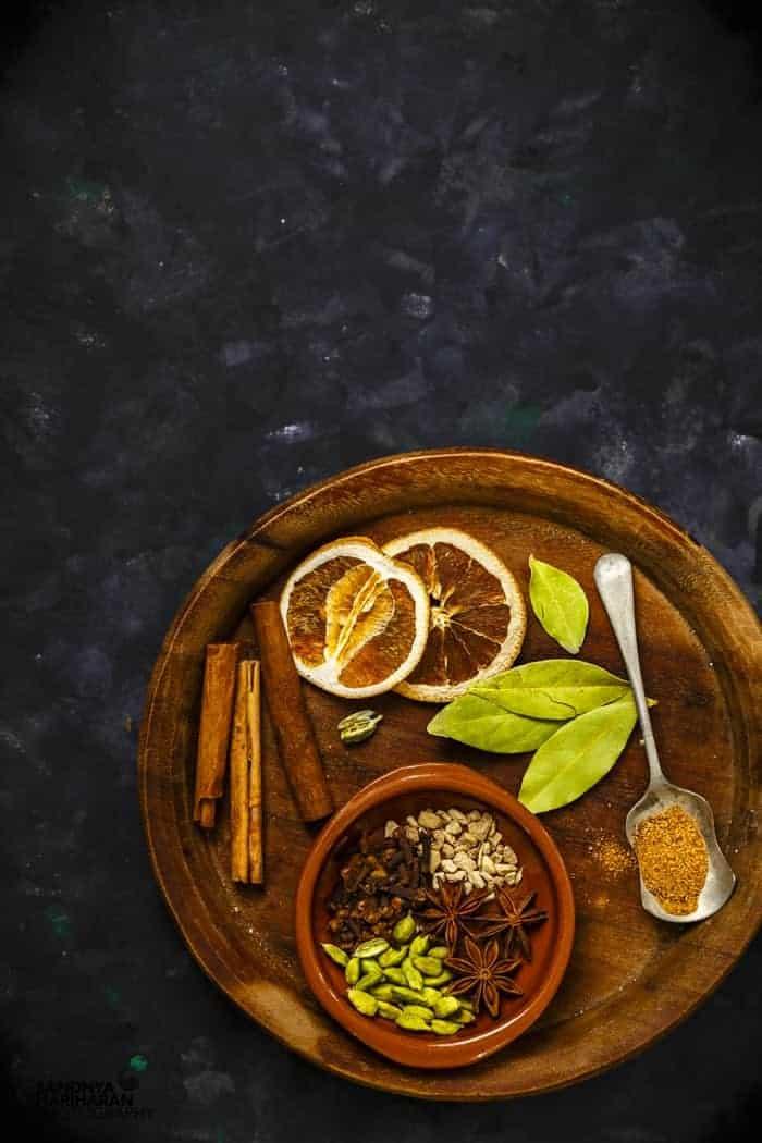 ingredients for non-alcoholic mulled wine