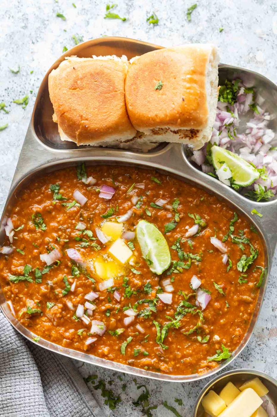 One Pot Pav Bhaji | Pressure Cooker Pav Bhaji