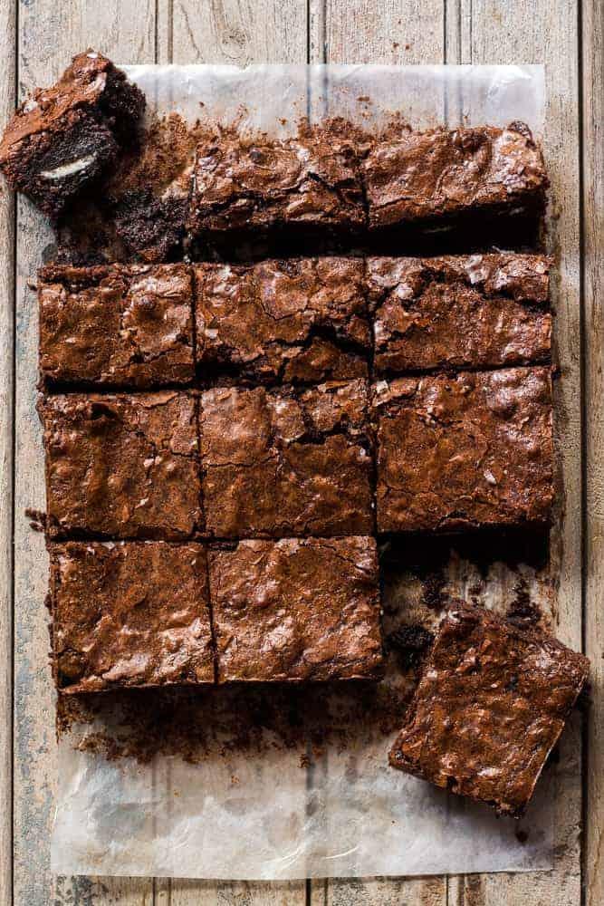 These brownies are everything you want in life - stuffed with oreos, super fudgy, double chocolate and Fool Proof every time! They remind me of cookies and cream brownies, but even better. And you won't believe how easy they are to make!