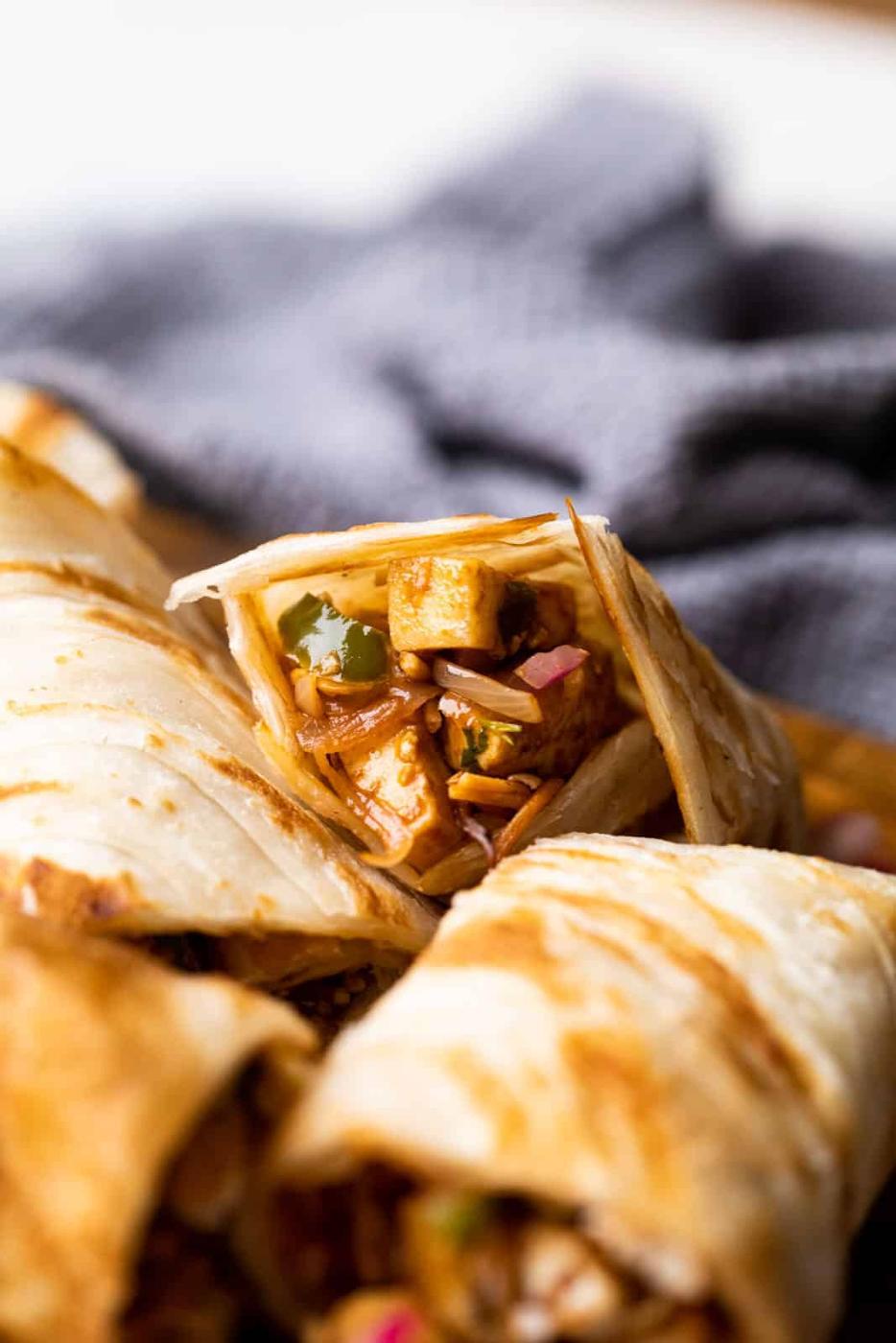 Paneer Kathi Rolls – Chinese Style
