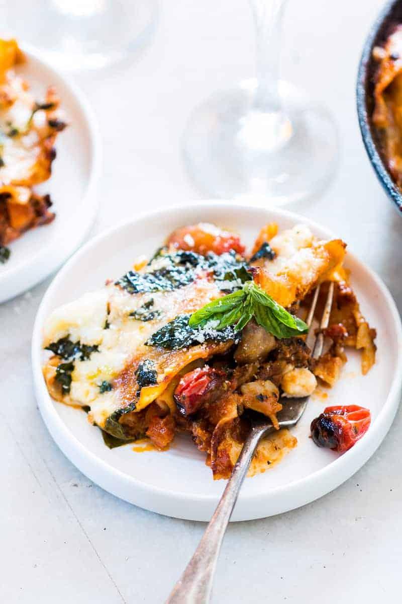 30 Minute Vegetarian Skillet Lasagna