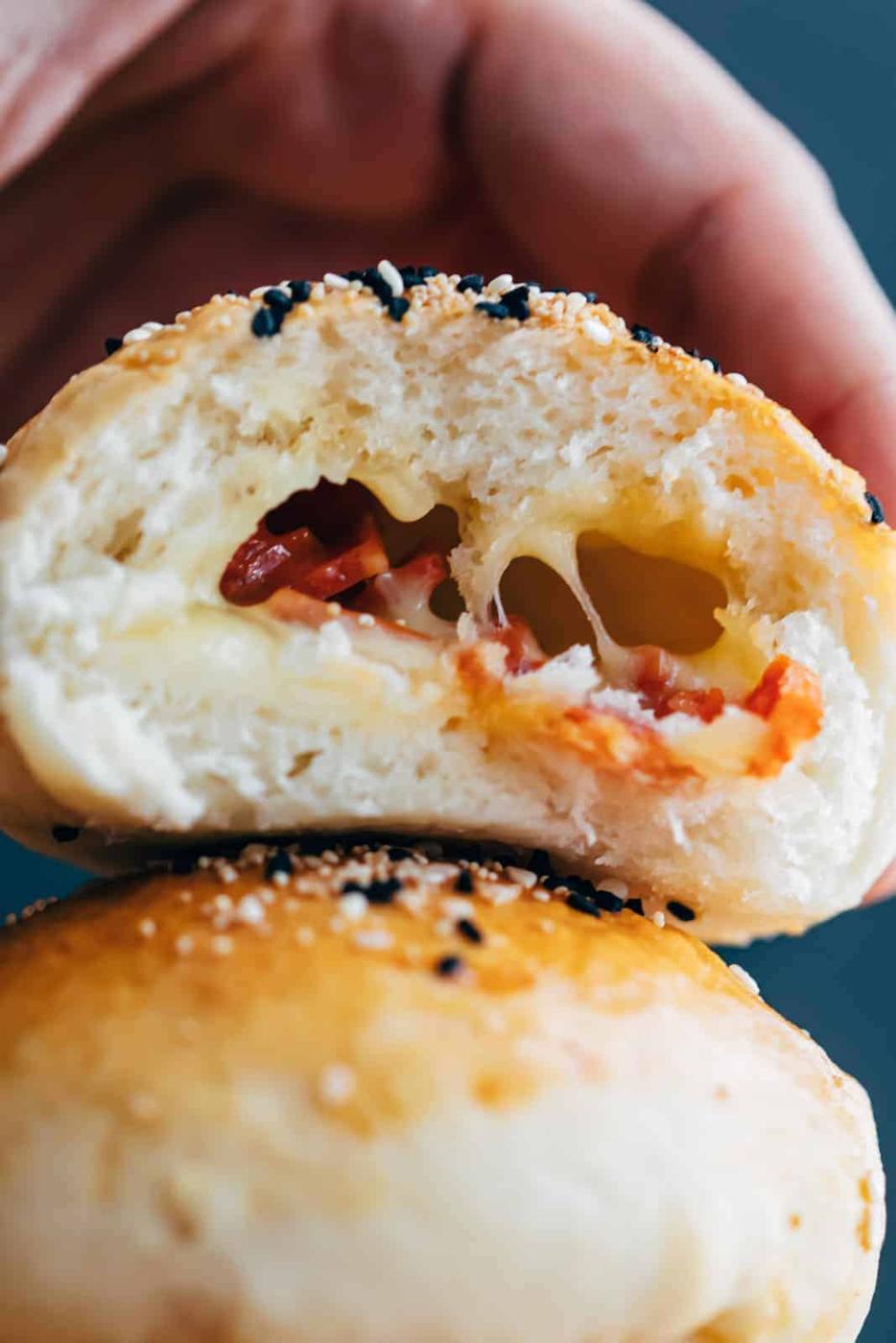 Pepperoni Cheese Bombs with the softest bread!